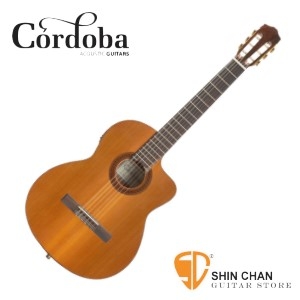 古典吉他 &#9658; Cordoba 美國品牌 C5-CE 單板可插電古典吉他 附琴袋 古典吉他腳踏板 擦琴布 導線
