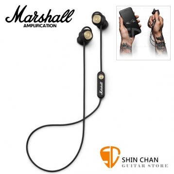 Marshall Minor II Bluetooth 無線 藍牙耳機 耳塞式耳機 minor ii 藍芽 APTX 內建麥克風 支援通話 台灣公司貨保固 / 黑色