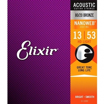 Elixir吉他弦 Nanoweb 11182 木吉他弦 / 民謠吉他弦 / elixir弦 13-53 台灣公司貨