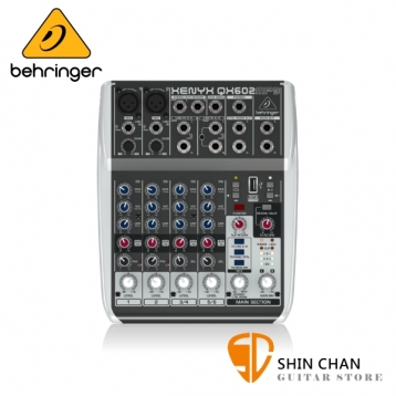 Behringer 耳朵牌 QX602MP3 6軌混音器 內建Reverb/Delay 可外接USB MP3