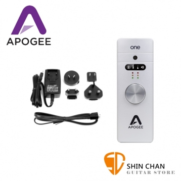 新版 Apogee ONE For iphone&ipad&Mac 頂級行動錄音介面（附蘋果升級套裝)  台灣公司貨 /總代理保固1年