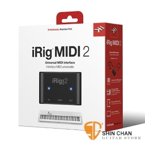 irig►iRig MIDI 2 新版介面-義大利製原廠公司貨（iPhone/iPad 專用 MIDI 轉接裝置）