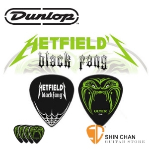 Dunlop 1120 Pick 彈片（六片組） 【Dunlop專賣店/Hetfied's Black Fang】