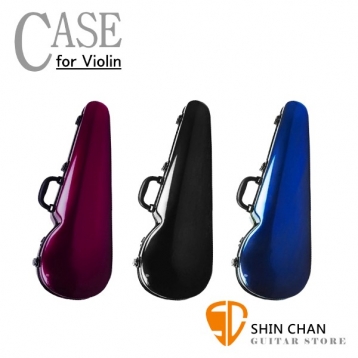 4/4高級抗震玻璃纖維小提琴盒 (內附溼度計、背帶) case硬盒  【VBA071A】