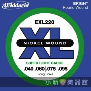 美國D'Addario EXL220貝斯弦（40~95）【貝斯弦專賣店/進口貝斯弦/EXL-220/DAddario】