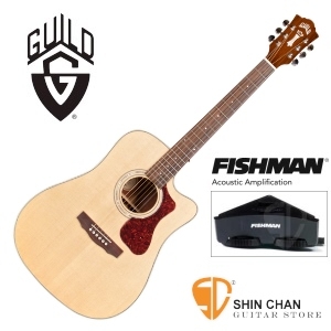 Guild吉他> 美國經典品牌 Guild D-140CE 可插電切角全單板吉他/標準D桶/Fishman拾音器（雲杉面板/非洲桃花心木側背板）附Guild原廠吉他袋/軟Case 總代理公司貨