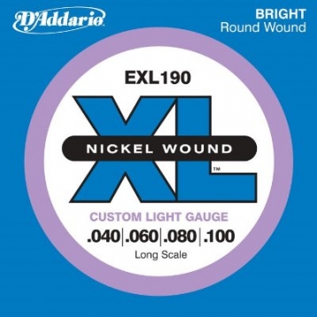 美國D'Addario EXL190 貝斯弦（40~100）【貝斯弦專賣店/進口貝斯弦/EXL-190/DAddario】