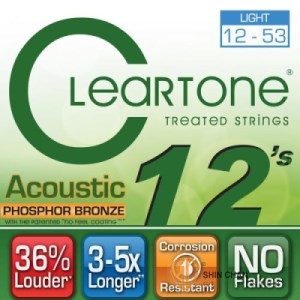 CLeaRTone（0.12-0.53）頂級民謠弦(磷青銅)【CLeaRTone進口弦專賣店/木吉他弦/7412】