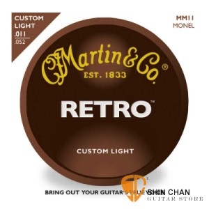 martin弦 &#9658; Martin MM11 Retro民謠吉他弦（0.11-0.52）【吉他專賣/木吉他弦/MM-11/41MM11/Retro】