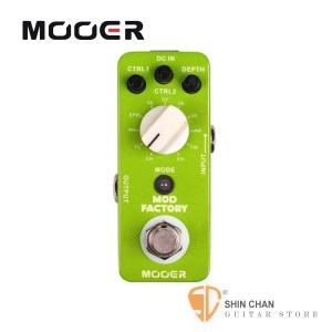 Mooer Mod Factory 綜合經典調製類效果器【Multi-Modulation Pedal】【Micro 系列】【MF】