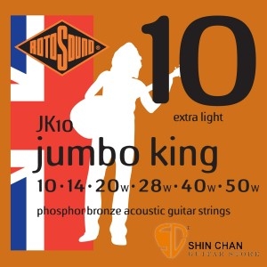 ROTOSOUND JK10 磷青銅民謠吉他弦(10-50)【英國製/木吉他弦/JK-10】