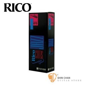 竹片&#9658;美國 RICO Select Jazz 上低音 薩克斯風竹片  3 Medium Baritone Sax (5片/盒)