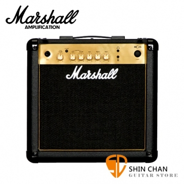 Marshall MG15 Gold 電吉他音箱 經典金色面板（15瓦/15w）MG15G / MG-15G 電吉他音箱專賣店