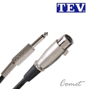 TEV 04M-6.3 麥克風線(8公尺/XLR to TS 6.3)