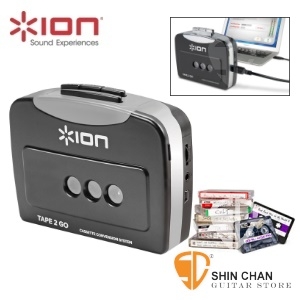 ION 新版Tape 2 Go 錄音帶轉換器（附USB線）可輕鬆轉將卡帶轉MP3/耳機聽/可用電池