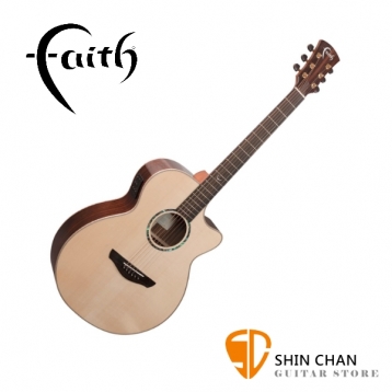 Faith 英國名牌 FVHG PERC 41吋 全單板 可插電 民謠吉他 雙拾音器系統 附贈原廠吉他硬盒 CASE【型號:FVHG-PERC/木吉他/電木吉他】