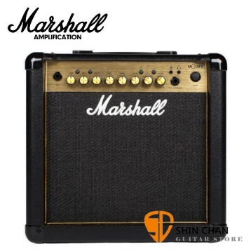 Marshall MG15FX Gold 電吉他音箱 內建效果器 經典金色面板（15瓦/15w）【MG15GFX/MG-15GFX/電吉他音箱專賣店】