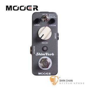 吉他效果器&#9658;Mooer ShimVerb 殘響效果器【Digital Reverb Pedal】【Micro系列SV】