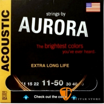 AURORA A11-50 磷青銅民謠吉他弦 60年工藝 美國製 (11-50)【木吉他弦】