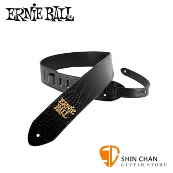 ERNIE BALL 4073 皮製背帶 STRAP 黑色格紋 可調整長度【吉他/貝斯專用】