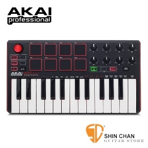Akai MPK mini MKII 全新二代MIDI鍵盤 25鍵 Keyboard 25Key（原廠公司貨/保固1年）MK2 主控鍵盤/附打擊版功能