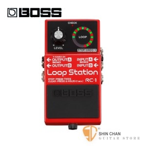 boss效果器 ► BOSS RC-1 Loop Station 樂句循環工作站 【RC1/效果器/Roland/吉他/貝斯/數位錄音/五年保固】