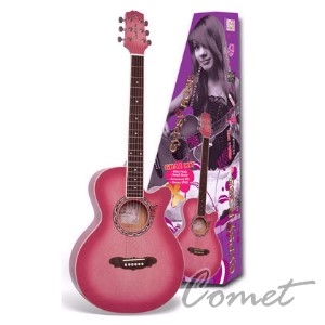 SX 黑/粉紅/紫色 GRA1K 38吋 民謠吉他套餐組 SX木吉他專賣店