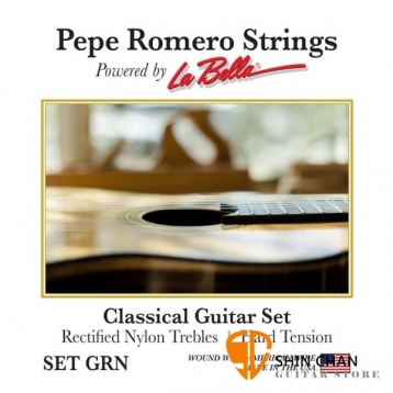 Pepe Romero Strings 高張力 古典吉他弦 型號: SET GRN 美製/古典弦【La Bella】