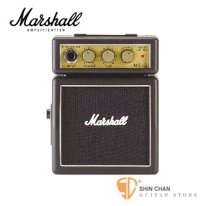 電吉他音箱&#9658;Marshall MS-2 迷你電吉他音箱【MS2/攜帶式音箱】