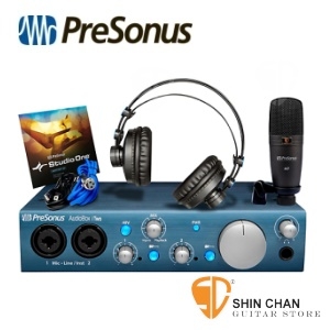PreSonus AudioBox iTwo STUDIO 錄音組（AudioBox iTwo錄音介面+HD7耳機+M7麥克風+麥克風線）/公司保固