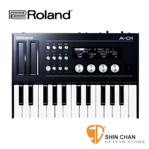 合成器▻ Roland A-01K  限量版 迷你音源機 藍芽MIDI功能 + 控制鍵盤組【A-01 + K-25M】