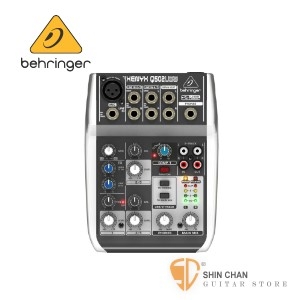 混音器 德國Behringer Q502usb 5軌混音器（附USB線,可當錄音介面）【耳朵牌/Q-520/USB介面/XENYX】