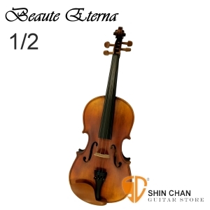 小提琴▻ BEAUTE ETERNA 雲杉木單板 小提琴 FL12 1/2 Violin 棗木配件 手工刷漆 附琴弓、松香、肩墊、琴盒