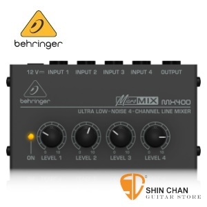 Behringer 耳朵牌 迷你 混音器（限量黑） MICROMIX MX400 四軌/4軌 混音器 單聲道輸出