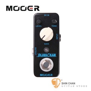 Mooer Blues Crab 藍調失真效果器【Blues Overdrive Pedal】【Micro系列BC】