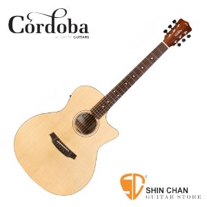 cordoba木吉他 ▷ Cordoba 美國品牌 GA3-CE 單板可插電民謠吉他 (桶身: GA桶) 附原廠琴袋、PICK×2、移調夾、背帶、導線