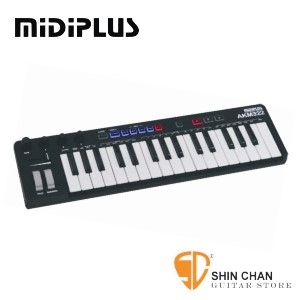 midi鍵盤 ▻ MiDiPLUS AKM322 32鍵迷你主控鍵盤 力度感應功能【AKM-322】