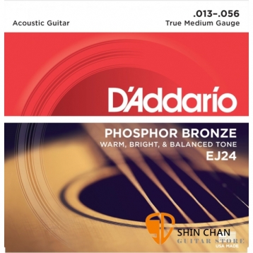 D'Addario EJ24 (13-56) 磷青銅 民謠吉他弦【DAddario/吉他弦專賣店/進口弦/EJ-24】