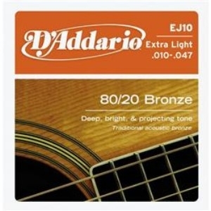 D'Addario EJ10青銅民謠弦(10-47)【DAddario/木吉他弦/EJ-10】