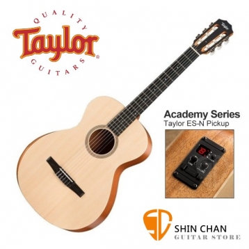 Taylor  A12e-N 單板 可插電 古典吉他 Academy 12e-N 《學院系列Academy Series》 內建調音功能 GC桶身/古典吉他/尼龍吉他（A12E 附原廠琴袋）台灣公司貨