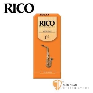 竹片&#9658;美國 RICO 中音 薩克斯風竹片 1.5號 Alto Sax (25片/盒)【橘包裝】