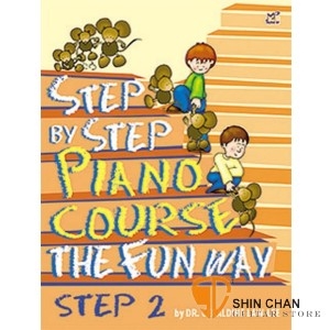 鋼琴初階N2.(Step by step) 【適合幼兒邊學習英文邊練習指法的教材】