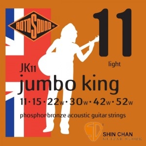 ROTOSOUND JK11 磷青銅民謠吉他弦(11-52)【英國製/木吉他弦/JK-11】