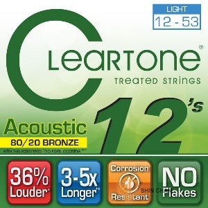CLeaRTone（0.12-0.53）頂級民謠弦(黃銅)【CleaR Tone吉他弦專賣店/進口弦/7612】