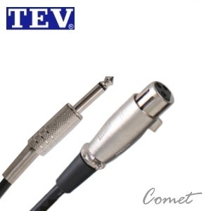 TEV 04M-6.3 麥克風線(3公尺/XLR to TS 6.3)