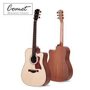 Comet CM-4188C 英格曼雲杉單板吉他/切角（附贈吉他袋、背帶、Pick、移調夾）台灣公司貨/保固一年