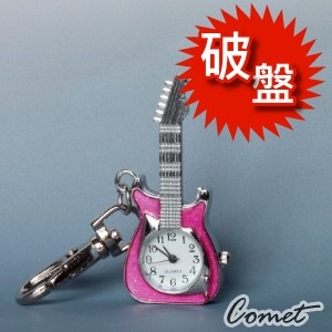 吉他鐘錶吊飾(潮流造型)【吉他生日禮物/吉他鑰匙圈/吉他精品】