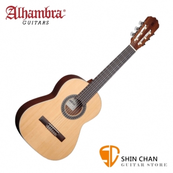 Alhambra 阿罕布拉 1-OP 1/2單板古典吉他 34吋【西班牙古典吉他/旅行古典吉他】附琴袋/琴布/彈片