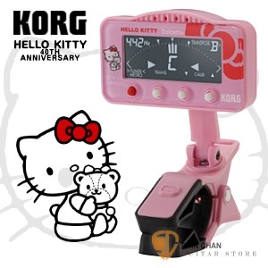 調音器 ► KORG Dolcetto Hello Kitty 40週年紀念 全頻樂器調音器【AW-3M/吉他/貝斯/管樂/弦樂專用/AW3M】