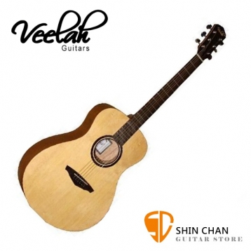 Veelah吉他 V1-F 中型桶身/面單板-附贈Veelah木吉他袋/V1專用（全配件）/台灣公司貨
